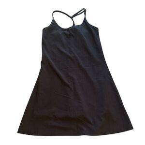 MAX STUDIOS | Performance Tennis Dress with Lining Shorts Black Sz Small